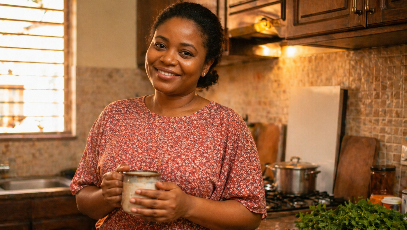 Adaeze at home